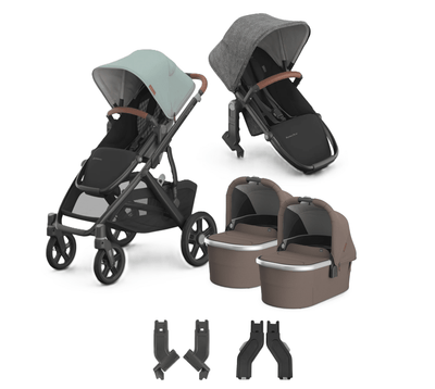 UPPAbaby Vista V3 + Bassinets Twin Bundle