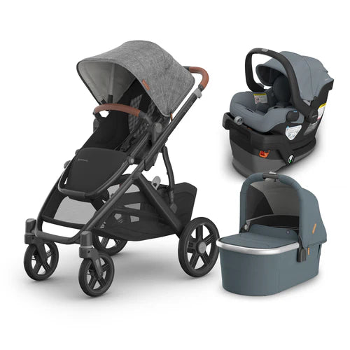 UPPAbaby Vista V3 From Birth Complete Travel System (Stroller + Mesa V3 Infant Car Seat + Bassinet V3)
