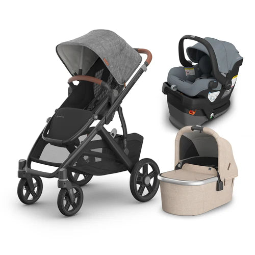 UPPAbaby Vista V3 From Birth Complete Travel System (Stroller + Mesa V3 Infant Car Seat + Bassinet V3)