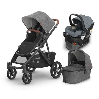 UPPAbaby Vista V3 From Birth Complete Travel System (Stroller + Mesa V3 Infant Car Seat + Bassinet V3)