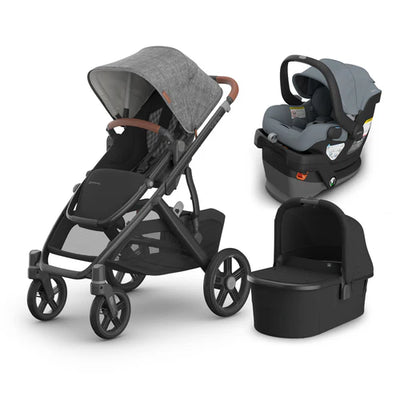 UPPAbaby Vista V3 From Birth Complete Travel System (Stroller + Mesa V3 Infant Car Seat + Bassinet V3)