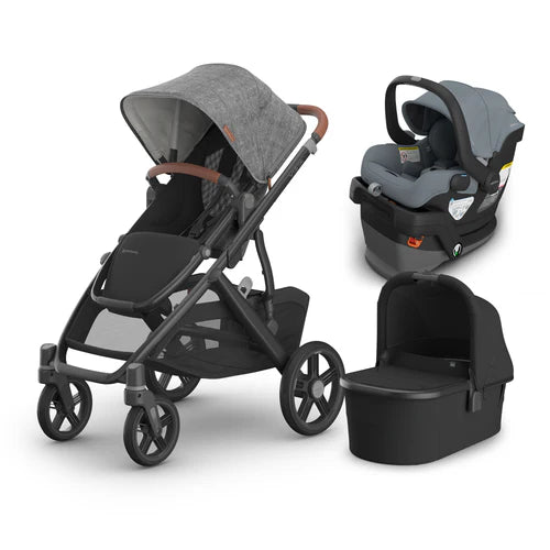 UPPAbaby Vista V3 From Birth Complete Travel System (Stroller + Mesa V3 Infant Car Seat + Bassinet V3)