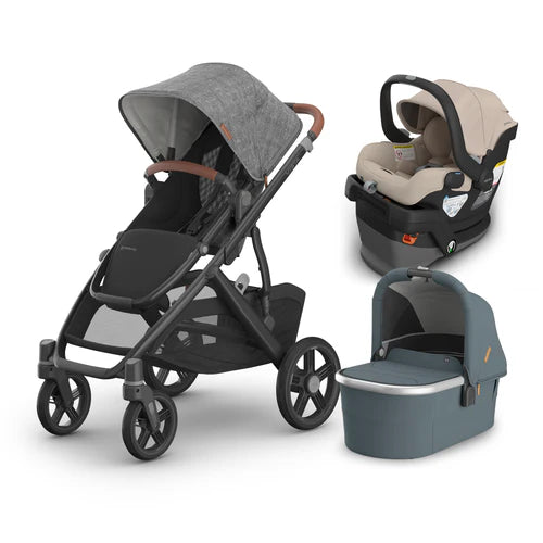 UPPAbaby Vista V3 From Birth Complete Travel System (Stroller + Mesa V3 Infant Car Seat + Bassinet V3)