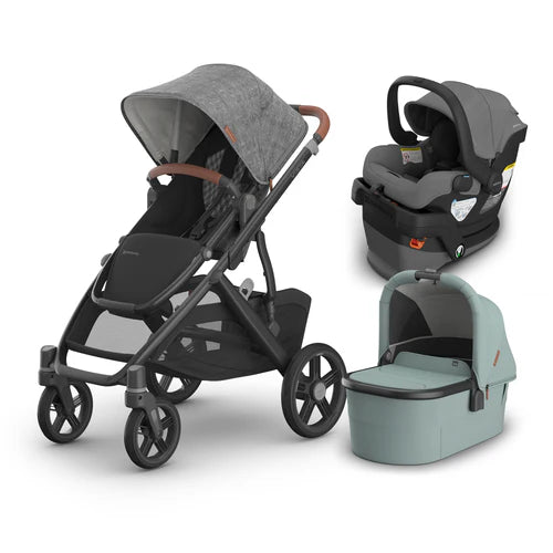 UPPAbaby Vista V3 From Birth Complete Travel System (Stroller + Mesa V3 Infant Car Seat + Bassinet V3)