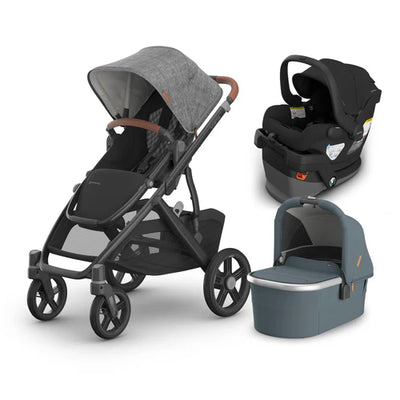 UPPAbaby Vista V3 From Birth Complete Travel System (Stroller + Mesa V3 Infant Car Seat + Bassinet V3)