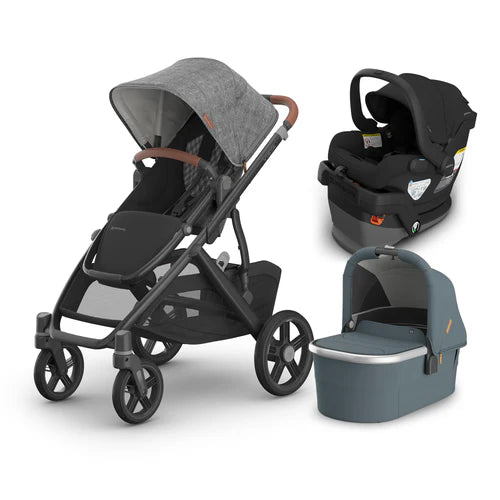 UPPAbaby Vista V3 From Birth Complete Travel System (Stroller + Mesa V3 Infant Car Seat + Bassinet V3)