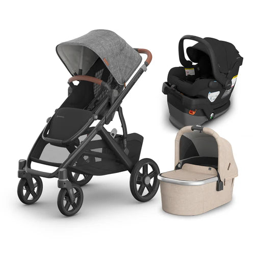 UPPAbaby Vista V3 From Birth Complete Travel System (Stroller + Mesa V3 Infant Car Seat + Bassinet V3)