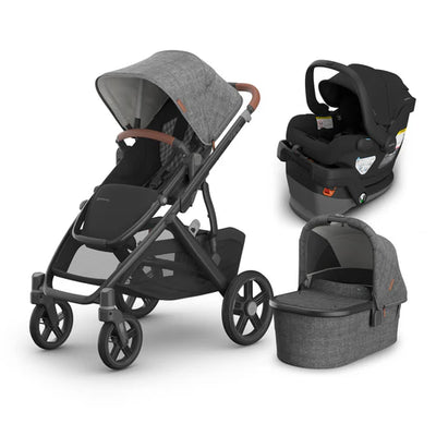 UPPAbaby Vista V3 From Birth Complete Travel System (Stroller + Mesa V3 Infant Car Seat + Bassinet V3)