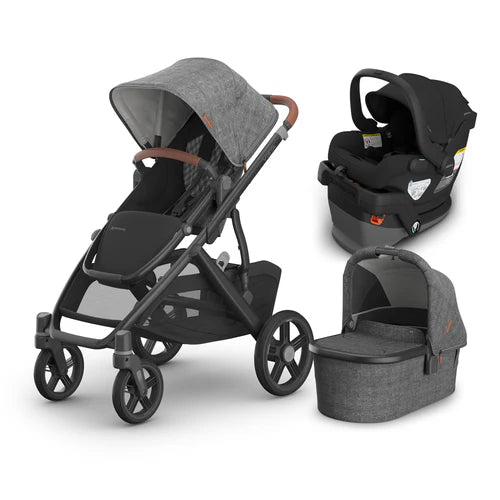 UPPAbaby Vista V3 From Birth Complete Travel System (Stroller + Mesa V3 Infant Car Seat + Bassinet V3)