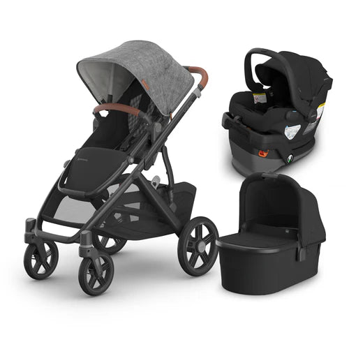 UPPAbaby Vista V3 From Birth Complete Travel System (Stroller + Mesa V3 Infant Car Seat + Bassinet V3)