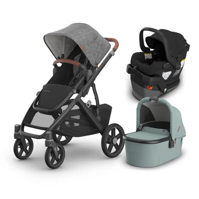 UPPAbaby Vista V3 From Birth Complete Travel System (Stroller + Mesa V3 Infant Car Seat + Bassinet V3)