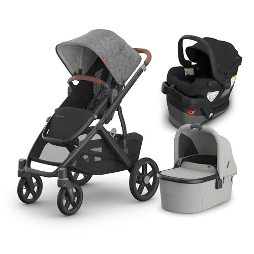 UPPAbaby Vista V3 From Birth Complete Travel System (Stroller + Mesa V3 Infant Car Seat + Bassinet V3)