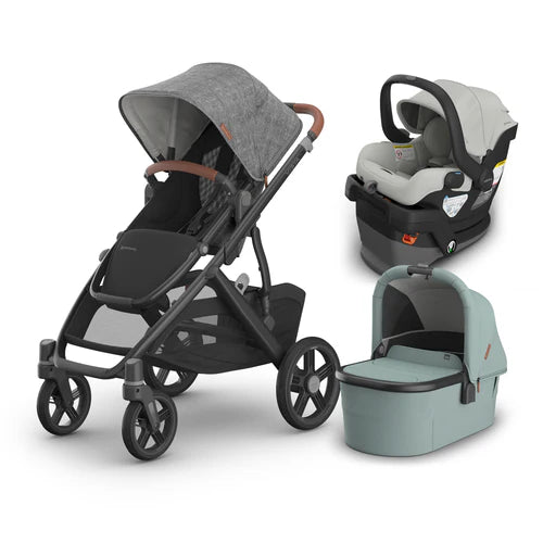 UPPAbaby Vista V3 From Birth Complete Travel System (Stroller + Mesa V3 Infant Car Seat + Bassinet V3)