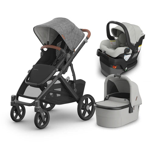 UPPAbaby Vista V3 From Birth Complete Travel System (Stroller + Mesa V3 Infant Car Seat + Bassinet V3)