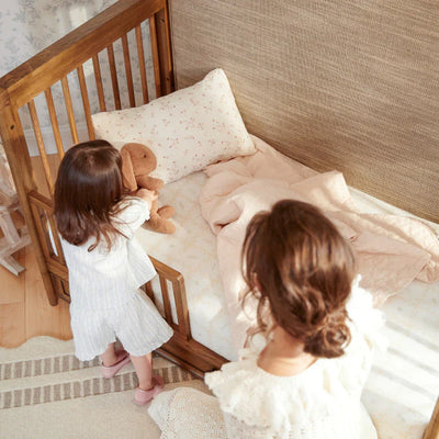Maxi Cosi Quiet Luxury Headboard Crib - Dolce Oak Stain