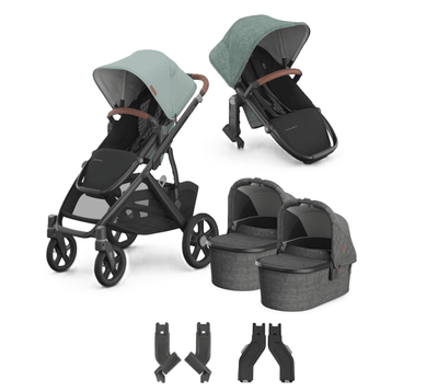 UPPAbaby Vista V3 + Bassinets Twin Bundle