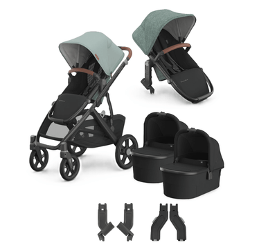 UPPAbaby Vista V3 + Bassinets Twin Bundle