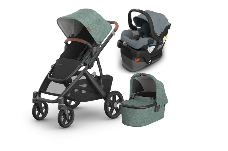 UPPAbaby Vista V3 From Birth Complete Travel System (Stroller + Mesa V3 Infant Car Seat + Bassinet V3)