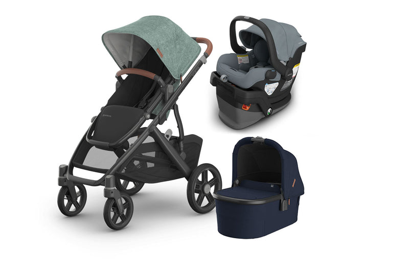 UPPAbaby Vista V3 From Birth Complete Travel System (Stroller + Mesa V3 Infant Car Seat + Bassinet V3)