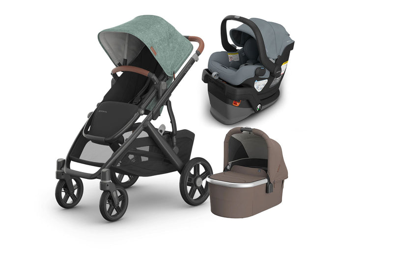 UPPAbaby Vista V3 From Birth Complete Travel System (Stroller + Mesa V3 Infant Car Seat + Bassinet V3)