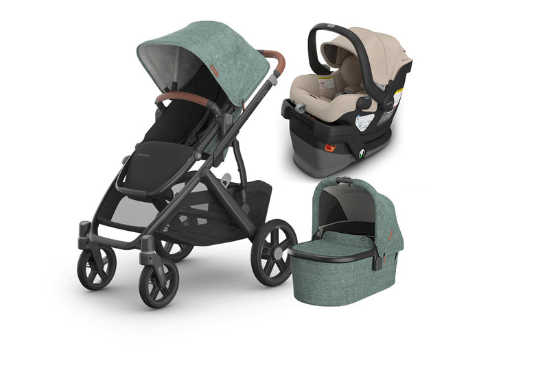 UPPAbaby Vista V3 From Birth Complete Travel System (Stroller + Mesa V3 Infant Car Seat + Bassinet V3)