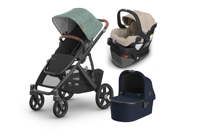 UPPAbaby Vista V3 From Birth Complete Travel System (Stroller + Mesa V3 Infant Car Seat + Bassinet V3)