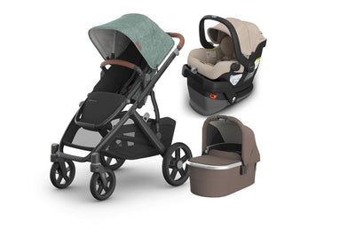 UPPAbaby Vista V3 From Birth Complete Travel System (Stroller + Mesa V3 Infant Car Seat + Bassinet V3)