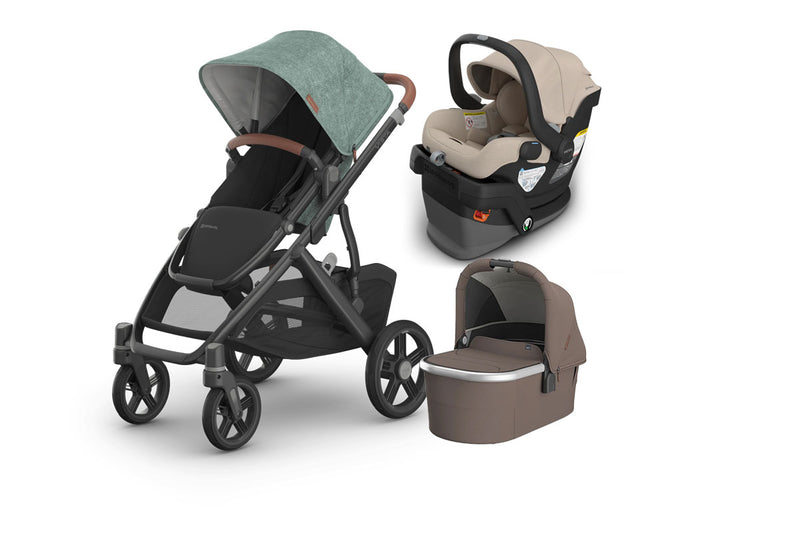 UPPAbaby Vista V3 From Birth Complete Travel System (Stroller + Mesa V3 Infant Car Seat + Bassinet V3)