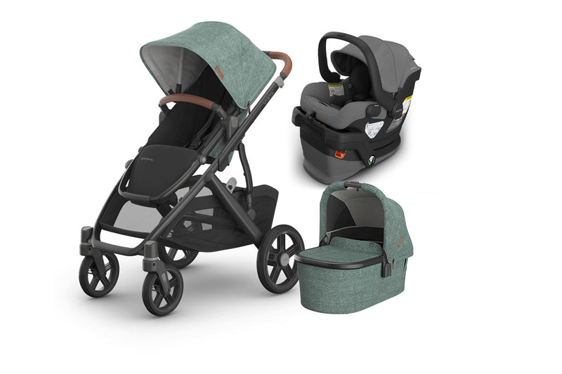 UPPAbaby Vista V3 From Birth Complete Travel System (Stroller + Mesa V3 Infant Car Seat + Bassinet V3)