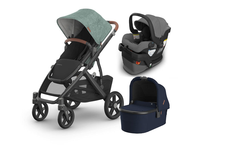 UPPAbaby Vista V3 From Birth Complete Travel System (Stroller + Mesa V3 Infant Car Seat + Bassinet V3)