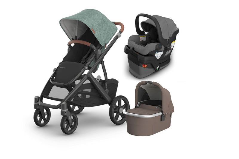 UPPAbaby Vista V3 From Birth Complete Travel System (Stroller + Mesa V3 Infant Car Seat + Bassinet V3)