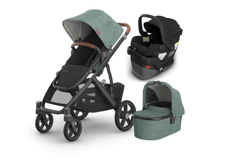 UPPAbaby Vista V3 From Birth Complete Travel System (Stroller + Mesa V3 Infant Car Seat + Bassinet V3)