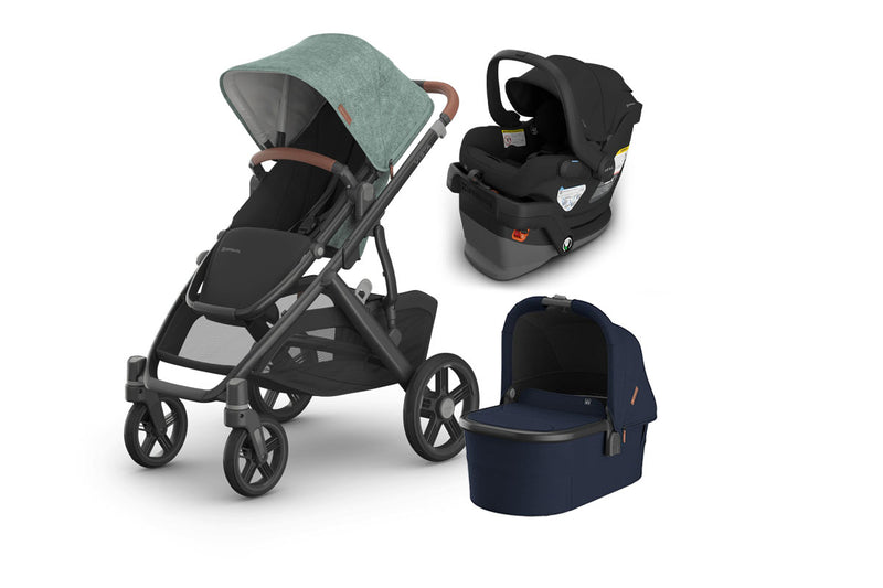 UPPAbaby Vista V3 From Birth Complete Travel System (Stroller + Mesa V3 Infant Car Seat + Bassinet V3)