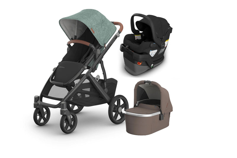 UPPAbaby Vista V3 From Birth Complete Travel System (Stroller + Mesa V3 Infant Car Seat + Bassinet V3)