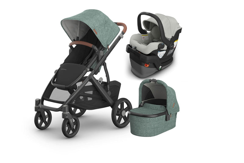 UPPAbaby Vista V3 From Birth Complete Travel System (Stroller + Mesa V3 Infant Car Seat + Bassinet V3)