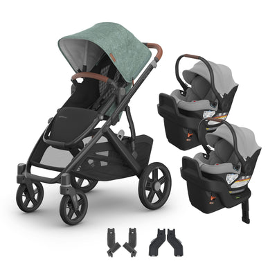 UPPAbaby Vista V3 + Aria Twin Travel System