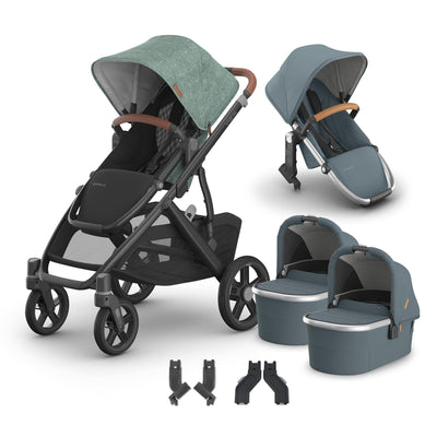 UPPAbaby Vista V3 + Bassinets Twin Bundle