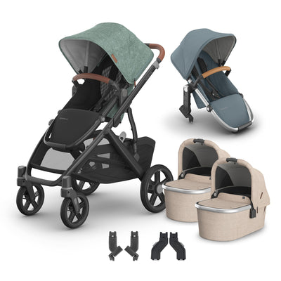 UPPAbaby Vista V3 + Bassinets Twin Bundle