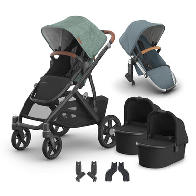 UPPAbaby Vista V3 + Bassinets Twin Bundle
