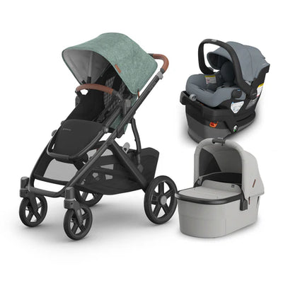 UPPAbaby Vista V3 From Birth Complete Travel System (Stroller + Mesa V3 Infant Car Seat + Bassinet V3)