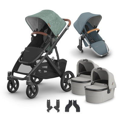 UPPAbaby Vista V3 + Bassinets Twin Bundle