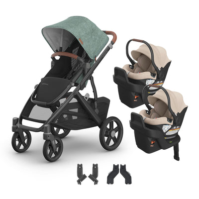 UPPAbaby Vista V3 + Aria Twin Travel System