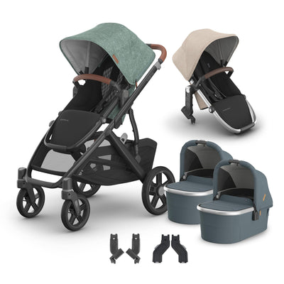 UPPAbaby Vista V3 + Bassinets Twin Bundle