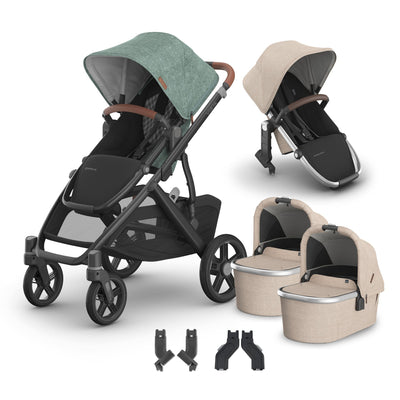 UPPAbaby Vista V3 + Bassinets Twin Bundle
