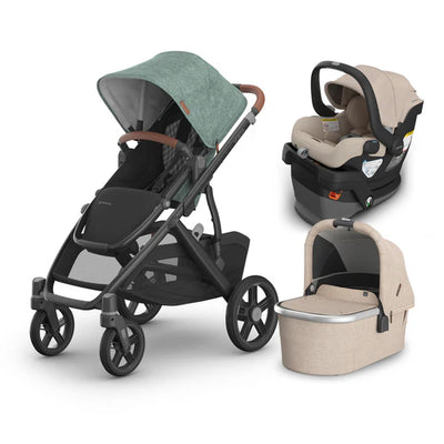 UPPAbaby Vista V3 From Birth Complete Travel System (Stroller + Mesa V3 Infant Car Seat + Bassinet V3)