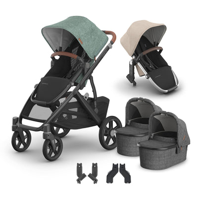 UPPAbaby Vista V3 + Bassinets Twin Bundle