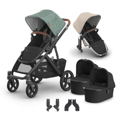 UPPAbaby Vista V3 + Bassinets Twin Bundle
