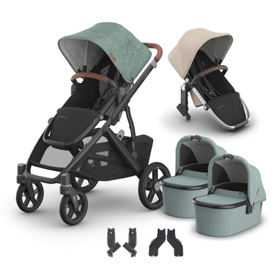 UPPAbaby Vista V3 + Bassinets Twin Bundle