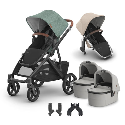 UPPAbaby Vista V3 + Bassinets Twin Bundle