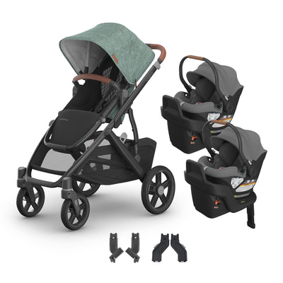 UPPAbaby Vista V3 + Aria Twin Travel System